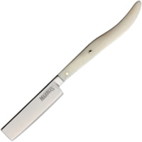 Marbles Straight Razor White Bone Folding Knife