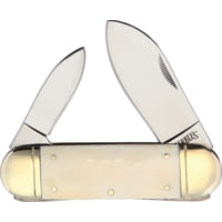 Marbles Sunfish White Smooth Bone Folding Knife