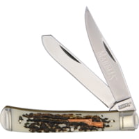Marbles Trapper Imitation Stag Folding Knife