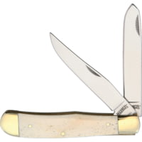 Marbles Trapper White Smooth Bone Folding Knife