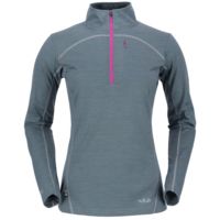 Meco 190 Zip Tee - Women's-Smoke-Large