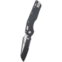 Microtech MSI Black SE Part Serrate Fluted G-10 3.88in Folding Knife