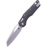 Microtech MSI S/E Fluted G-10 Stonewash Partial Serrated 3.88in Folding Knife