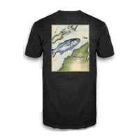 Mojo Sportswear Company Striper Sea Chart Short Sleeve Pocket T - Shirt - Mens