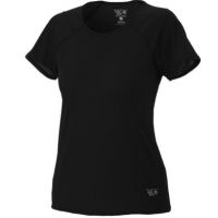 Mountain Hardwear Wicked LIte Short-Sleeve Tee - Women's-Black-Large