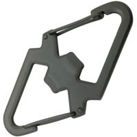 Munkees Carabiner With Bottle Opener Fixed Blade Knife