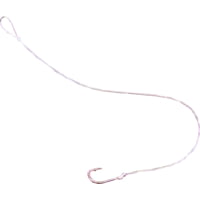 Mustad Classic Snelled Hook, Forged, 1X Long Shank Baitholder, Down Eye
