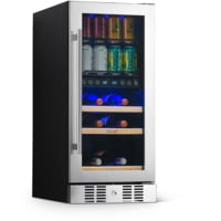 NewAir 15in Premium Built-in Dual Zonen Wine/Beverage Fridge