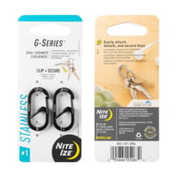 Nite Ize G-Series Dual Chamber Carabiner, Size 1, Black