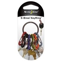 Nite Ize S-Biner Key Ring Holder in Black, Silver and Stainless Steel
