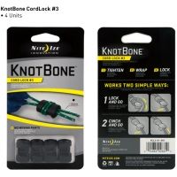 Nite Ize KnotBone Size 3 Cord Lock - 4-pack
