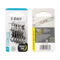 Nite Ize S-Biner Stainless Steel Dual Carabiner #1 - 6 Pack - Stainless