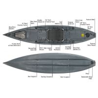 NuCanoe Pursuit Kayak 13.5 ft - Storm