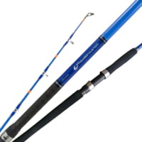Okuma Hawaiian Custom Rod, 2 Piece, Medium, spinning Alps-316 Grade SS Guide Frame Tpe Foam Material Fore And Rear Grip Whipping Rod