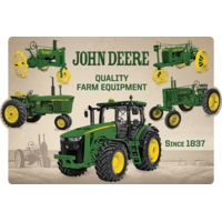 Open Road Brands Die Cut Emb Tin Sign John Deere Collage<