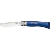 Opinel No 7 Round End Safety Blue Folding Knife