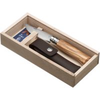 Opinel No 8 Olive Wood W/Sheath Folding Knife