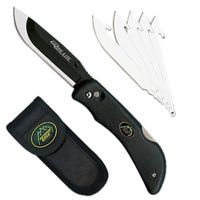 Outdoor Edge RL10C Razor-Lite Knife 3.5in 420J Steel W/Sheath Rubberized