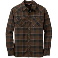 Outdoor Research Feedback Flannel Shirt - Men's-Earth/Black-Large