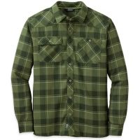 Outdoor Research Feedback Flannel Shirt - Men's-Kale-Large