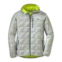 Outdoor Research Filament Hooded Jacket - Men's-Alloy/Jolt-Medium