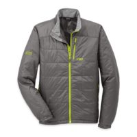 Outdoor Research Neoplume Jacket - Men's-Pewter/Lemongrass-Large