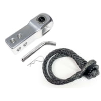 Overland Vehicle Systems Combo Pack Soft Shackle 5/8in With Collar 44,500 lb. and Aluminum Receiver Mount