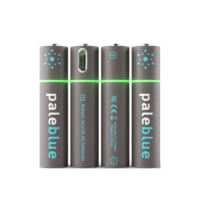 Pale Blue Earth Pale Blue Smart Lithium Ion USB Rechargeable AAA Batteries