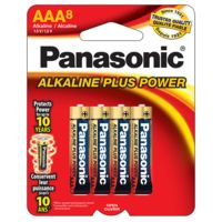 Panasonic Aklaline Size AAA Plus Power Batteries - Pack