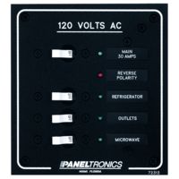 Paneltronics Standard AC 3 Position Breaker Panel &amp; Main w/LEDs