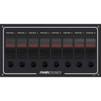 Paneltronics Waterproof DC 8 Position Lighted Rocker &amp; CB