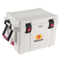 Pelican 95QTWHT Cooler 95Qt Elite Sloped Drain Fish Scale White