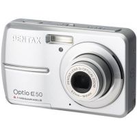 Pentax Optio E50 8.0 Megapixel Digital Camera 3x Zoom 2.4in LCD 17216