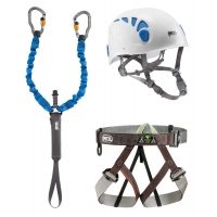 Petzl KIT VIA FERRATA 2 w/ Helmet, Harness, Lanyard