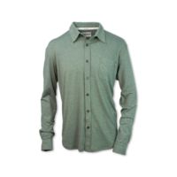Purnell Jersey Knit Button-Up Shirt - Mens