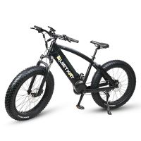QuietKat Predator 750W Electric Bike, w/Mid-Drive Motor, Chain Drive, 9 Speed, Air Suspension Fork, Hydraulic Disc Brakes