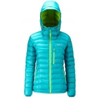 Rab Continuum Hoodie - Women's-Tasman/Chartreuse-Medium