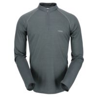 Rab MeCo 140 Long Sleeve Zip Tee - Men's-Smoke-Large