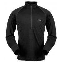 Rab MeCo 165 Long Sleeve Zip Tee - Men's-Black-Large
