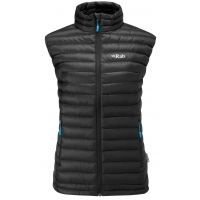 Rab Microlight Vest - Women's, Black/Tasman, Medium, 12 — Womens