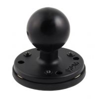 Ram Mounts 2.5 in Round Base w/AMPs Hole Pattern w/ Ball/Triple Magnetic Base Adapter
