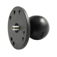 Ram Mounts 2.5in Round Base AMP Hole Pattern, 1.5 in Ball, 1/4-20 Thread Male Post
