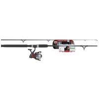 Ready 2 Fish Salmon Spinning 8Ft Fishing Rod and Reel Combo w/ Tackle Kit
