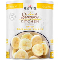 ReadyWise Simple Kitchen Banana Chips - 3 CT Case