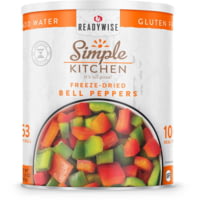 ReadyWise Simple Kitchen Dehydrated Red &amp; Green Bell Peppers - 153 Serving Can