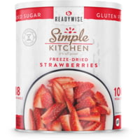 ReadyWise Simple Kitchen Freeze-Dried Sliced Strawberries - 18 Serving Can