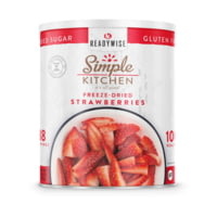 ReadyWise Simple Kitchen Freeze-Dried Sliced Strawberries - 3 CT Case