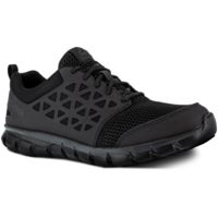 Reebok Sublite Cushion Work Shoe RB4035, Toe Athletic Work Shoe - Men's, Black