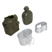 Rothco 4 Piece Canteen Kit w/Cover &amp; Aluminum Cup &amp; Stove / Stand