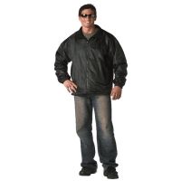 Rothco Black Reversible Fleece-Lined Nylon Jacket